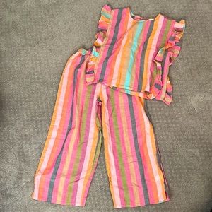 Girls Pink Chicken too and pant set